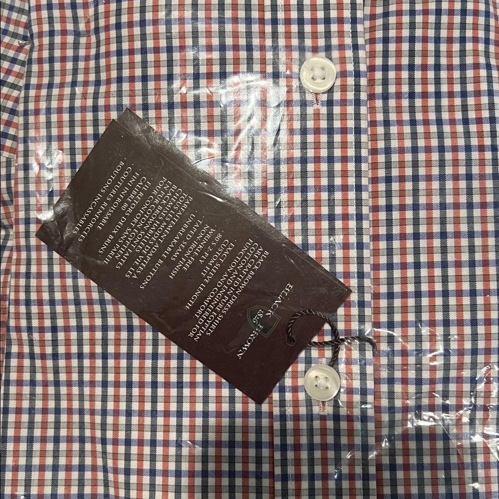 NEW Black brown long sleeve button down - Picture 4 of 4